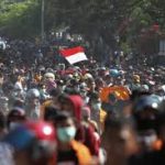 Situasi unjuk rasa di kendari